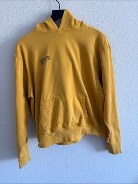 TALENTLESS Mustard Yellow Hooded Pullover Sweatshirt